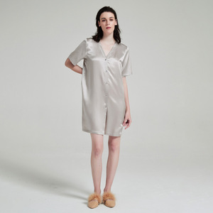 100% <span class=keywords><strong>camicia</strong></span> <span class=keywords><strong>da</strong></span> <span class=keywords><strong>notte</strong></span> in seta di gelso - Product Image 1