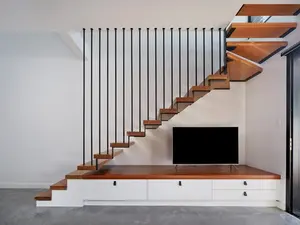 Ahşap basamakları ile CBMmart DIY merdiven merdiven ışık gelen yeni tasarım merdiven dekoratif
