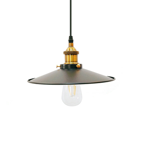 22cm di diametro <span class=keywords><strong>nero</strong></span> ferro <span class=keywords><strong>metallo</strong></span> <span class=keywords><strong>paralume</strong></span> in stile industriale apparecchi di illuminazione per uso interno <span class=keywords><strong>metallo</strong></span> copertura lampada in ferro luci a sospensione - Product Image 6