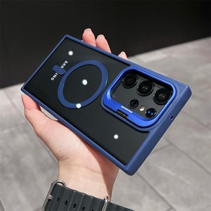 <span class=keywords><strong>Coque</strong></span> mobile en acrylique transparent magnétique pour <span class=keywords><strong>Samsung</strong></span> S24/S25/S23/S24FE Couverture arrière rigide antichoc avec support magnétique - Product Image 6