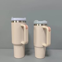 Vente chaude : Tasse isotherme en acier inoxydable de 40 oz avec logo personnalisé, tasse à café de 40 oz, tasse de voyage thermique avec poignée