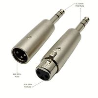Adaptateur TRS 6,35 mm stéréo vers XLR mâle, prise TRS 6,35 mm mâle vers femelle, jack 3 pôles, adaptateur XLR TRS 1/4 pouce, adaptateur XLR pour haut-parleur 1/4