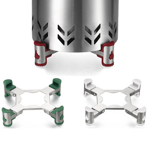 KZ130ZJ 1 Soporte de Acero Inoxidable para Estufa de Leña, Patas de Soporte Portátiles para Acampar, Accesorio de Cocina para Exteriores, Colores Personalizados Disponibles - Product Image 3