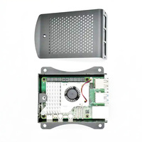 Boîtier Vesa en aluminium en métal de marque avec logo personnalisé et direct d'usine avec ventilateur pour Raspberry Pi 5 8gb 4GB de MaidaTech