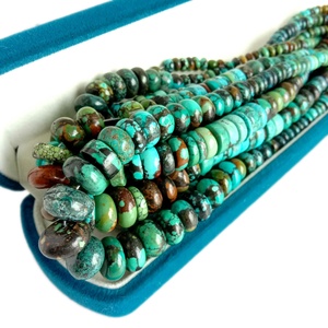 ลูกปัดเทอร์ควอยซ์ธรรมชาติ ตัวคั่นลูกปัดเทอร์ควอยซ์ ลูกปัดตกแต่ง - Product Image 3