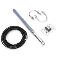 ANNXIN Antenne omnidirectionnelle multibande extérieure en fibre de verre 433M 868M 915M 2.4G 3G 4G 5G 5.8G à gain élevé avec câble N vers RP-SMA