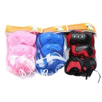 Coussin de protection de genou et de poignet en PVC, pas cher, pour adolescents, enfants, vélo, patinage, ensemble d'équipement de protection