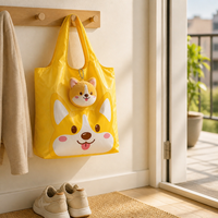 Breloque de sac en peluche personnalisée, jouet animal en peluche portable, mini porte-clés en tissu doux