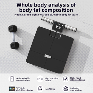 Unico 8 elettrodi intelligente digitale portatile da bagno BMI analisi di bioimpedenza muscolare TFT Display Bluetooth peso corpo - Product Image 4