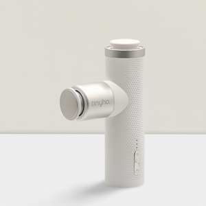 Pistola de masaje recargable de mano con función de calefacción 3 velocidades para terapia muscular de fascia de percusión corporal - Product Image 1