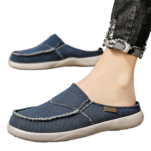 Tendencia de Moda de Verano, Zapatos Mocasines de Mezclilla Sencillos y Cómodos con Forro de Tela de Algodón para Hombre - Product Image 4