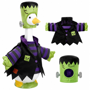 Costume de canard de porche d'Halloween, déguisement amusant de monstre pour la pelouse, statue de 23 pouces, décoration festive pour fête, costume de canard de porche - Product Image 4