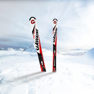 ARDEA OEM Ski de montagne alpin professionnel en fibre de verre avec noyau en bois pour les sports d'hiver - Product Image 1