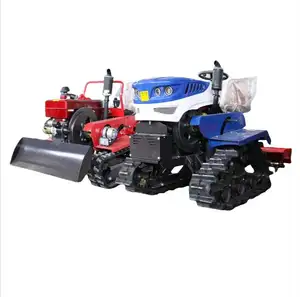 Multi fungsi traktor air dan kering dual crawler rotary tiller trench penyiangan backfill tumpukan tanah