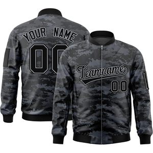 Custom Men's Varisty Jacket Full Zip Windproof Bomber Jacket Personalized <b>Stitched</b> Letterman Baseball <b>Coat</b> Autumn Casual - Product Image 1