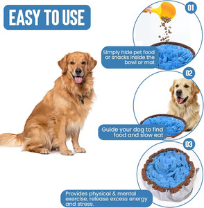 Tapis de reniflement pour chien, rond, imprimé, en lin durable, pour l'entraînement olfactif et la digestion lente, taille personnalisable, toutes saisons - Product Image 5