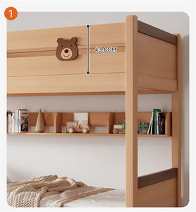 <span class=keywords><strong>Lit</strong></span> superposé à deux étages en bois massif Offre Spéciale <span class=keywords><strong>avec</strong></span> <span class=keywords><strong>rangement</strong></span> en escalier pour chambre de garçon salon école ou hôpital - Product Image 3