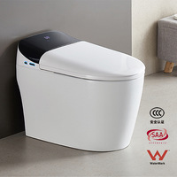 Toilette intelligente certifiée WaterMark 3C standard australien SAA Export Circuit intégré forme de cuvette allongée tout-en-un