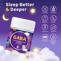 Gummies apaisantes à marque privée pour adultes, supplément d'acide gamma-aminobutyrique pour le soulagement du stress et le bien-être, végétalien