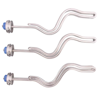 Chauffe-eau immergé DERNORD SUS304 1,5 pouces Tri-clamp (OD50,5 mm) 240 V / 3,5 kW / 4,5 kW / 5,5 kW, élément chauffant électrique pour brassage, en stock