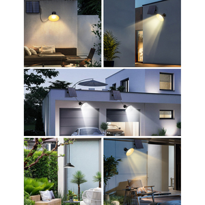 Aigostar 50W 500LM parete solare all'aperto IP65 lampada solare telecomando 500LM sensore di movimento luce per illuminazione giardino - Product Image 6