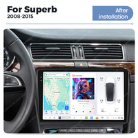 DUDUAUTO DUDU7 A7870 YL888 Autoradio Multimédia Lecteur Audio GPS Car-Play Dual GPS DTS pour Skoda Superb 2 Gods 2008-2015