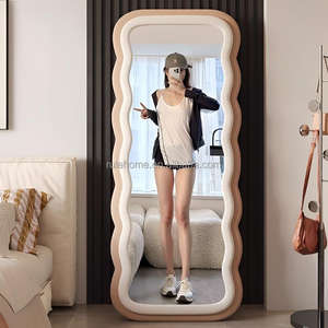 Hiện đại không thường xuyên đầy đủ cơ thể flannel khung gỗ mặc quần áo gương cho phòng ngủ trang trí - Product Image 5