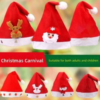 Gorros Navideños LED con Luces, Gorros de Santa Claus, Gorros de Muñeco de Nieve y Alces de Dibujos Animados para Adultos y Niños, Decoraciones Navideñas
