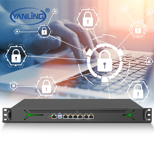 Factory Wholesale 1U Rackmount 6 Lan 13th Gen Firewall Appliance Soft Router PfSense OPNsense Network Server