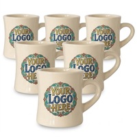 Taza de Café de Cerámica Moderna y Resistente, Personalizable con Logotipo, 350 ml, Apta para Lavavajillas y Microondas, Sostenible, Regalos Personalizados, OEM ODM