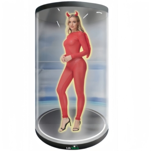 Android OS Armoire à hologramme humain AI 75 pouces Écran transparent <span class=keywords><strong>Tube</strong></span> holographique interactif AI Affichage holographique 3D - Product Image 2
