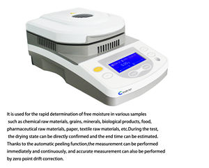 Meteran penganalisa konten kelembaban Digital elektronik penguji kelembaban Halogen untuk instrumen analisis makanan & tekstil - Product Image 2