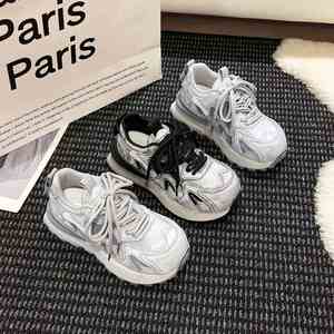 Article tendance : Baskets vintage à semelle épaisse pour femmes, style K, chaussures de sport rehaussées polyvalentes - Product Image 3