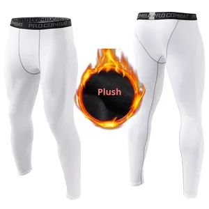 Pantalon de sport moulant en polyester pour homme avec logo personnalisé, séchage rapide, respirant, pour la gym, l'entraînement et la course à pied - Product Image 5
