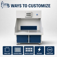Banc de travail de ponçage à aspiration descendante 2200W avec panneau à persiennes perforé et commande à 8 interrupteurs pour atelier métallique