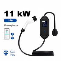Neues Tragbares EV-Ladegerät AC 3,5kW 7kW 11kW Typ1 Typ2 NACS GBT 32A Level 2 Station Einphasig CE-Zertifiziert