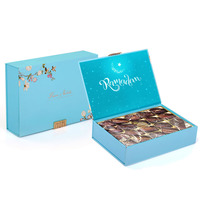 Boîte en carton vide personnalisée de luxe pour l'emballage des dattes du Ramadan, boîte en papier pour l'emballage des dattes