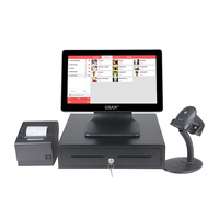 Fabricante de fábrica Proveedor Restaurante Pantalla táctil de 15,6 pulgadas Sistema POS Caja registradora Terminal POS todo en uno para Windows 10