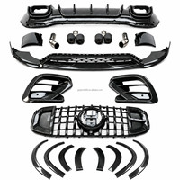 Kit carrosserie en fibre de carbone sèche style Bra-B GLS800 pour Mercedes Benz GLS X167 2020-2024, lèvre avant et diffuseur arrière