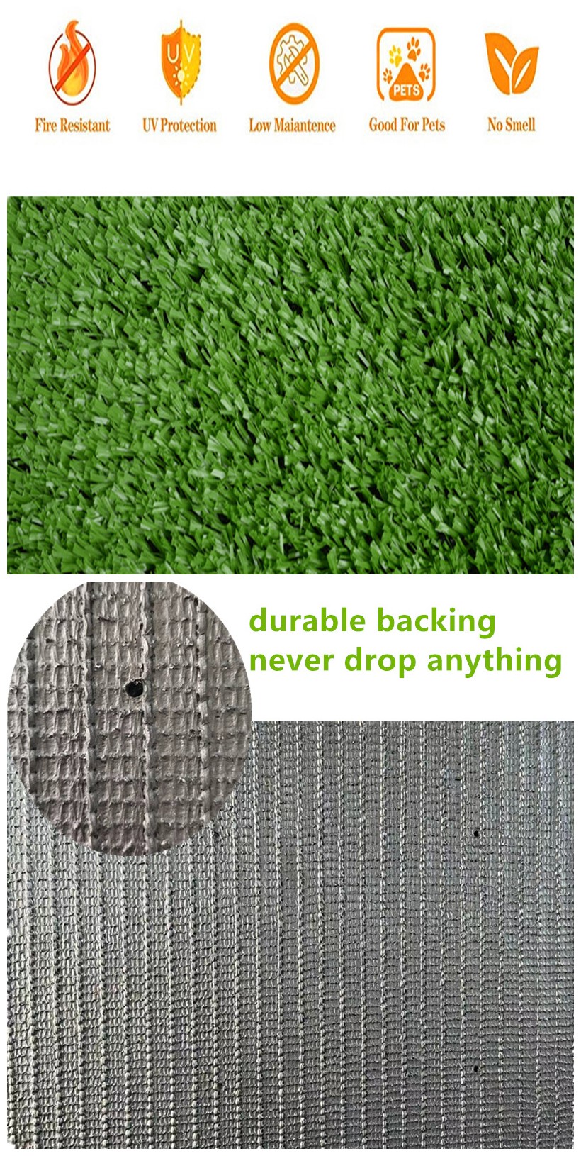 15mm 10mm Landscaping Artificial Grass Outdoor Fake Lawn Wedding Carpet Gym Flooring Football