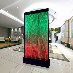 <span class=keywords><strong>Panneau</strong></span> mural de séparation en acrylique décoratif intérieur personnalisé, montage mural, mur d'eau à bulles LED dansantes - Product Image 2