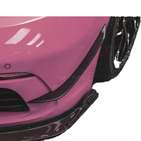 Aileron de couteau de pare-chocs avant en Fiber de carbone véritable pour Porsche 718 Cayman Boxster pièces de carrosserie en Fiber de carbone sèche