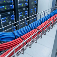 Bandeja de Cables de Malla Metálica Abierta, Sin Acumulación de Polvo, para Cableado en Talleres y Laboratorios Limpios, Materiales Personalizados Bajo Demanda
