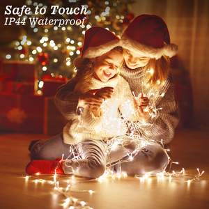 Guirlandes Lumineuses LED Blanc Chaud, Filaire à Brancher avec Câble Transparent, Scintillantes pour Décoration d'Arbre de Noël, Patio, Jardin, Mariage (Vente en Gros) - Product Image 2