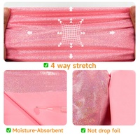 Tissu en nylon et élasthanne de haute qualité, brillant, irisé, mystique, respirant, très extensible, pour maillots de bain, justaucorps de danse, lingerie