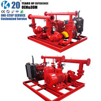 Pompe à Incendie Multi-étagée à Basse Pression en Acier Inoxydable pour Moteur Diesel, Débit de 1000 m³/h, Télécommande, Garantie 1 An