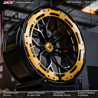Jantes forgées Aero Kit Noir Satiné, Jantes Centrales 18 19 20 21 22 24 Pouces, Jantes 5x114.3 5x112 5x130 6x139.7, Jantes de Luxe pour Voitures