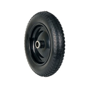 HL HANAK 13 16 pouces 5.00-6/6.50 roue de brouette libre plate en mousse de polyuréthane et pneu pour chariot de chariot tondeuse à <span class=keywords><strong>gazon</strong></span> camion à main - Product Image 4