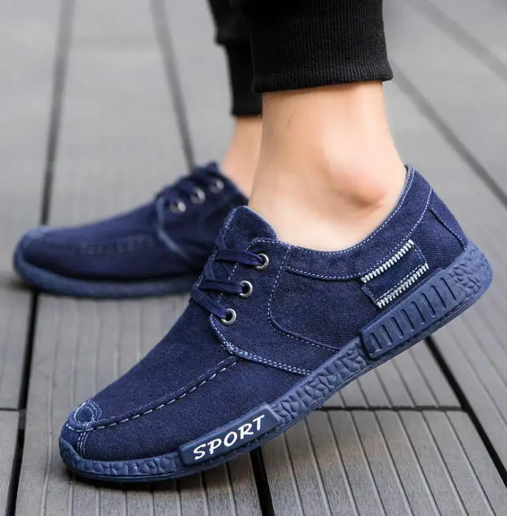 cy10033a men blue jeans canvas shoes fashion sport casual shoes fancy running shoes wholesale