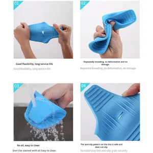Gant de four en silicone imprimé résistant à la chaleur et durable - Protection thermique antidérapante pour la cuisson, compatible lave-vaisselle - Product Image 3